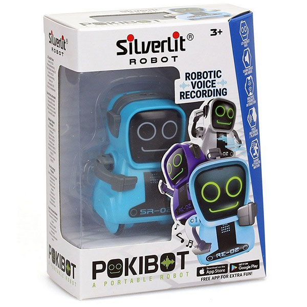 Pokibot Plavi interaktivni robot 12x15cm Silverlit 880430B - ODDO igračke