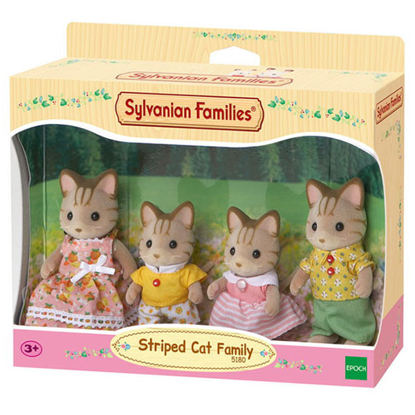 Sylvanian porodica prugastih mačkica EC5180 - ODDO igračke