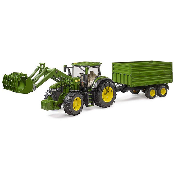 Bruder Traktor John Deere 7R 350 sa prednjim utovarivačem i prikolicom 031558 - ODDO igračke