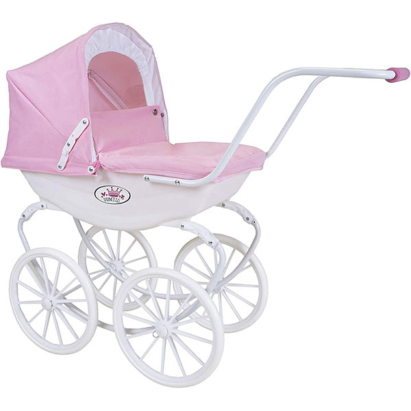 Kolica za lutke Knorr Doll's Pram Classic Pram-Rose/White/Princess 63602 - ODDO igračke