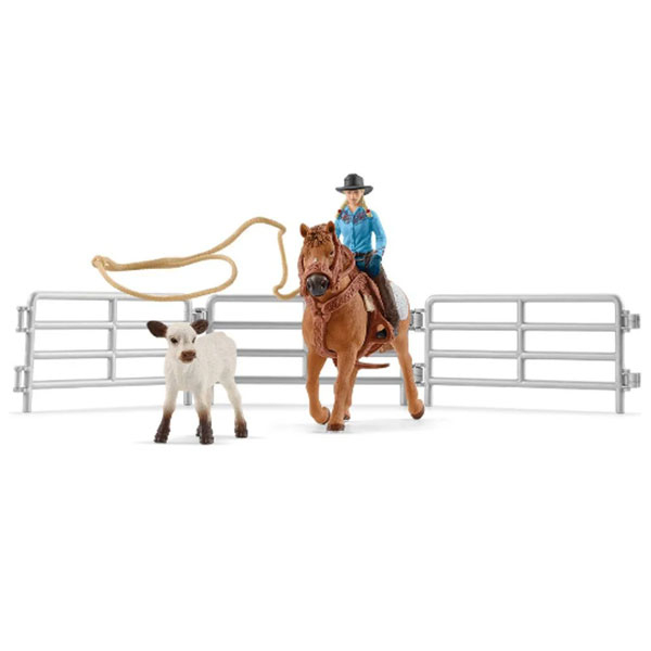 Schleich Rodeo devojka sa lasom 42577 - ODDO igračke