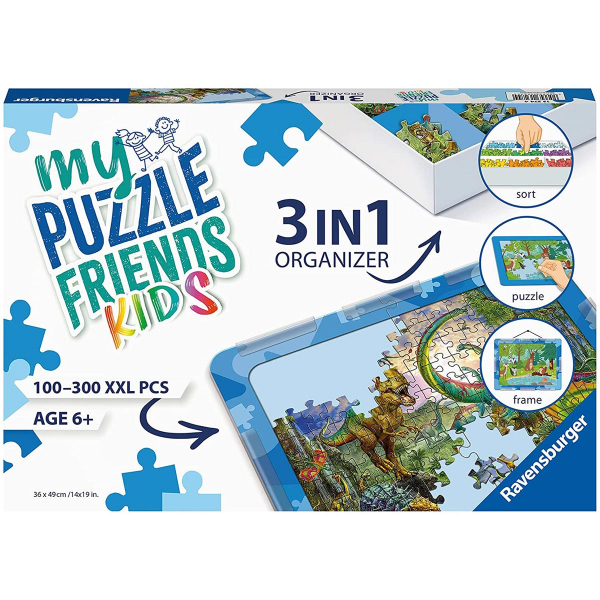 Ravensburger 3u1 organizator za dečije slagalice u plavoj boji RA13274 - ODDO igračke