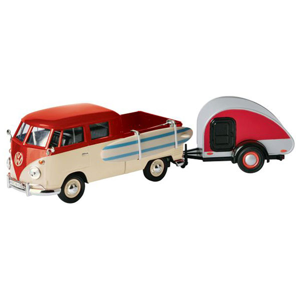 Metalni auto Motor Max 1:24 Volkswagen Trailer Surf Pickup 25/79673 - ODDO igračke