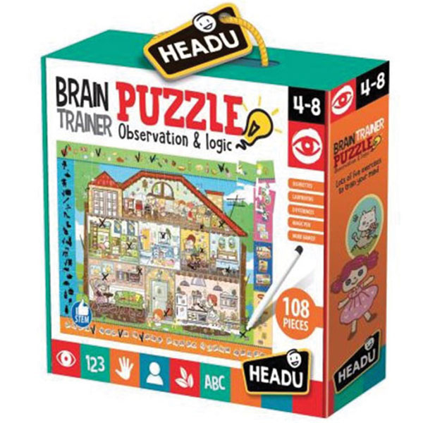 HEADU - Brain trainer - Opažanje i logika 23121 - ODDO igračke