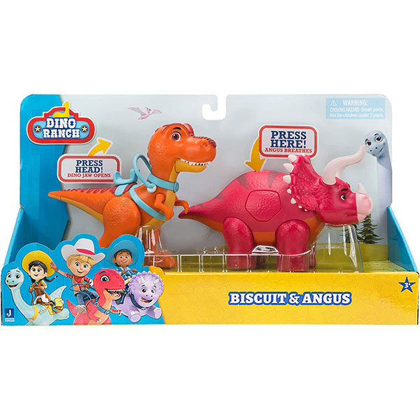 Dino Ranch set dinosaurusa 2pcs Biscuit and Angus DNR0008 - ODDO igračke