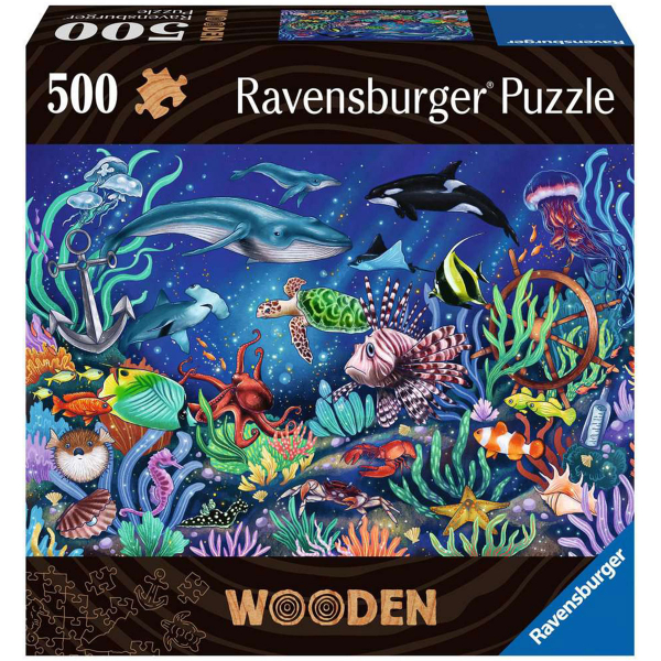 Ravensburger puzzle (slagalice) drvena - 500pcs Ispod mora RA17515 - ODDO igračke