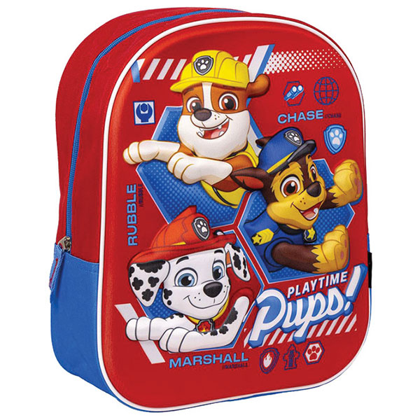 Ranac za vrtić 3D Paw Patrol Cerda 2100004350 crveno-plavi - ODDO igračke