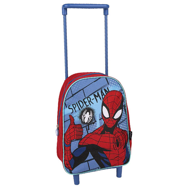 Ranac za vrtić sa točkićima Spiderman Cerda plavo-crveni 2100004394 - ODDO igračke