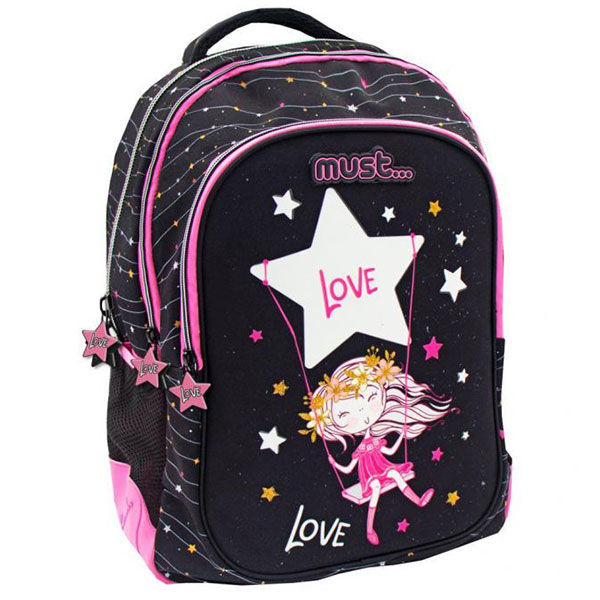 Ranac za školu MUST Glow in the Dark Star Love 74553 - ODDO igračke