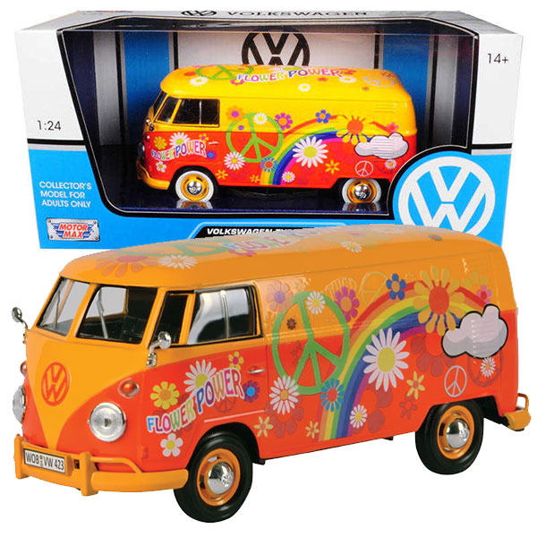 Motor Max metalni auto Kombi 1:24 Volkswagen VW Delivery Van Flower 25/79563 - ODDO igračke