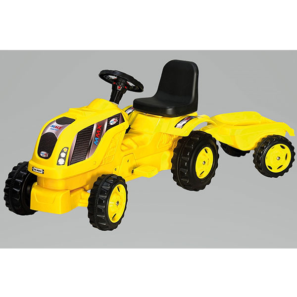 Traktor sa prikolicom Micromax jednobojni, žuti 010268 - ODDO igračke
