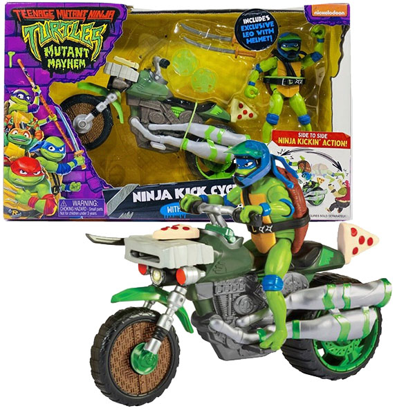 TMNT Mutant Ninja Kick Cicle sa figurom Leonardo 83431 - ODDO igračke