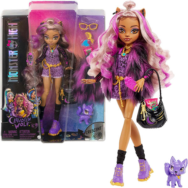 Monster High lutka Clawdeen Wolf sa dodacima i psom HHK52 - ODDO igračke