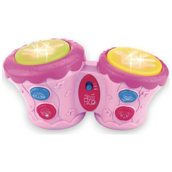 BBO Toys muzička igračka bubanj - Pink 18m+ HE0506 - ODDO igračke