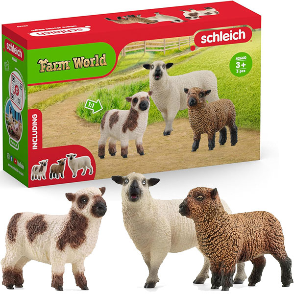 Schleich Set od 3 ovce 42660 - ODDO igračke