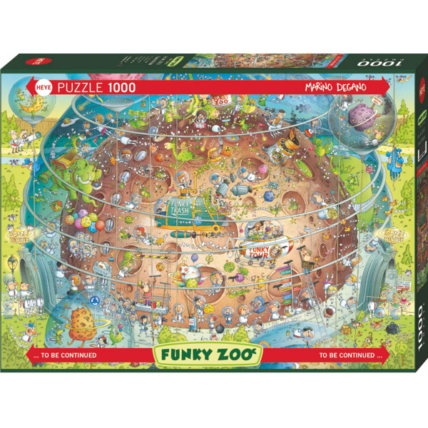 Heye puzzle 1000 pcs Degano Funky Zoo Cosmic Habitat 30013 - ODDO igračke