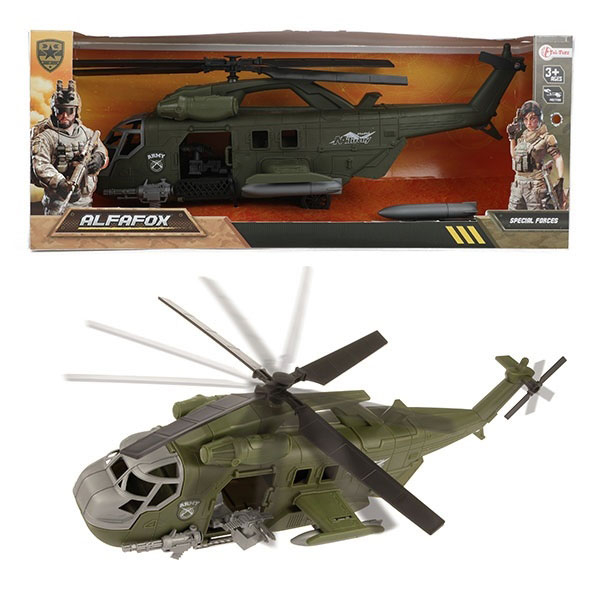 Alfafox vojni helikopter 48x19x13cm 15742A - ODDO igračke