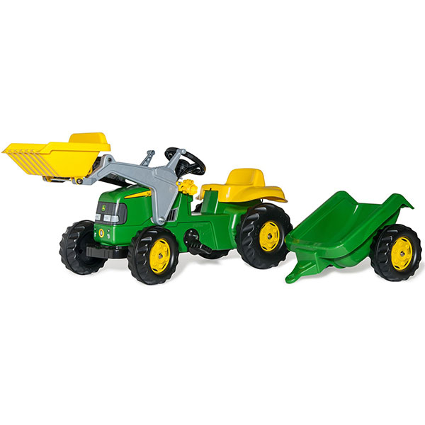 Traktor Rolly kid John Deere sa prikolicom i utovarivačem 023110 - ODDO igračke