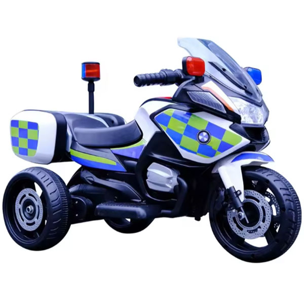 Motor na akumulator 6V BMW Police Y-MB7100-W 023719 beli - ODDO igračke