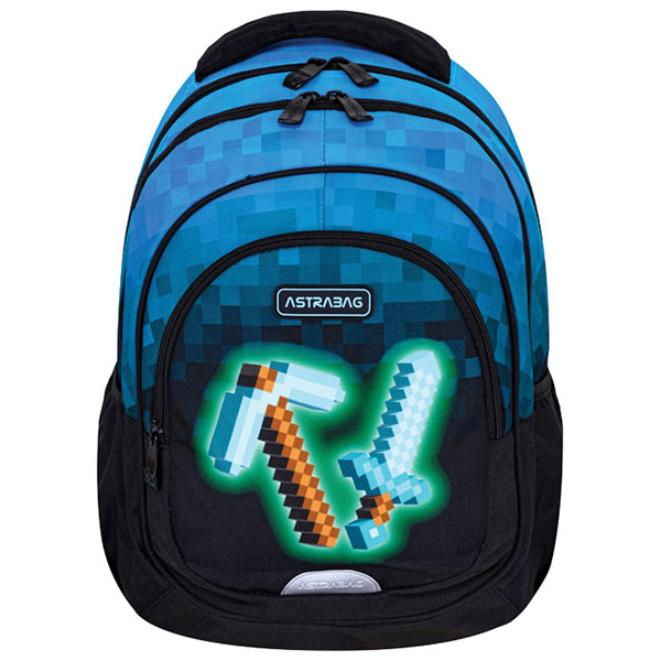 Ranac đački anatomski 3zipa AB330 Blue Pixel 24.Astrabag 502024092 plavi - ODDO igračke