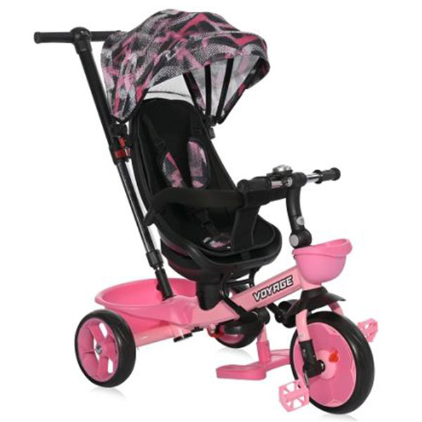 Tricikli za decu Lorelli Voyage - Pink Grunge 10050640002 - ODDO igračke