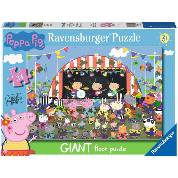 Ravensburger puzzle (slagalice) - 24pcs Pepa prase velika podna puzla RA03022 - ODDO igračke