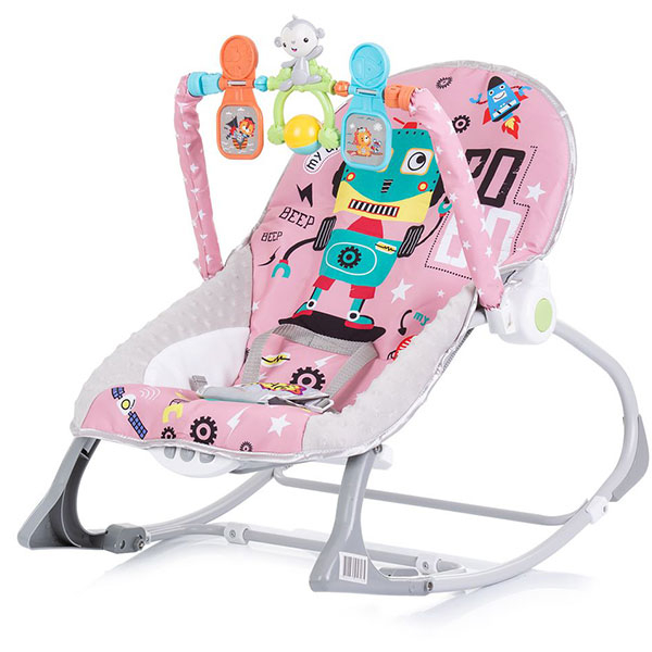 Ležaljka za bebe njihalica Chipolino Baby Spa pink SHEBS02303PI - ODDO igračke