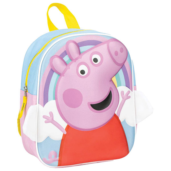 Ranac za vrtić 3D oblik Peppa pig Cerda svetlo plavi-roze 2100005079 - ODDO igračke