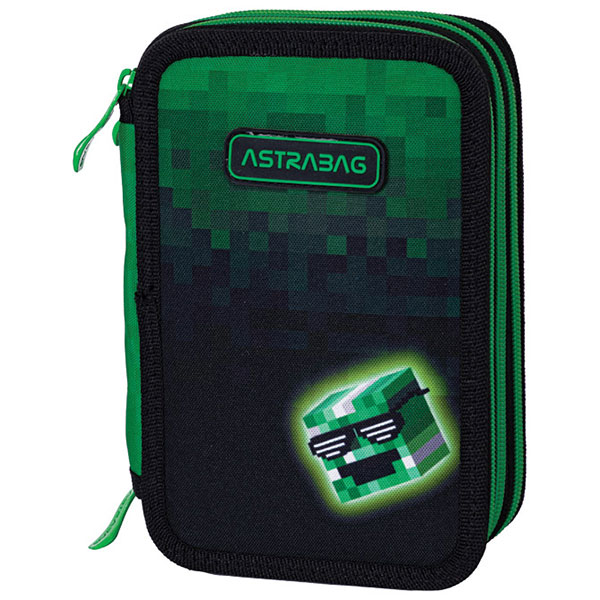 Pernica puna 3zipa AC31 Pixel Hero 24.Astrabag zelena 503024057 - ODDO igračke