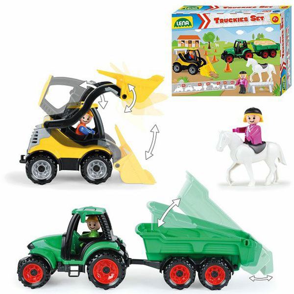 Farma set sa traktorom i utovarivačem Lena Truckies 850501 - ODDO igračke