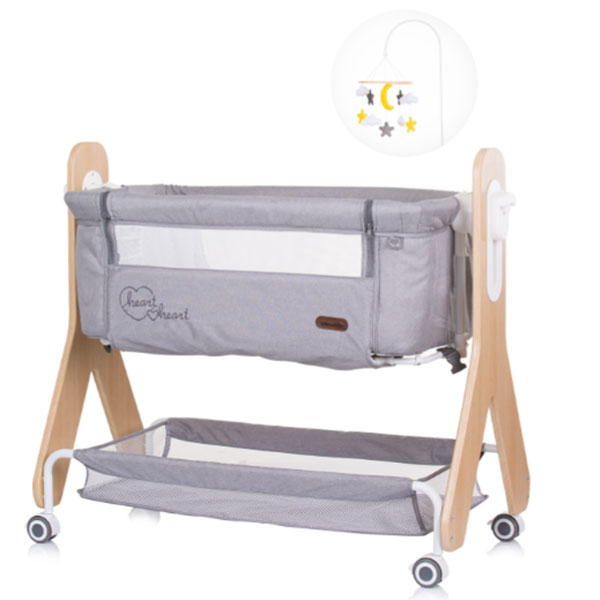 Kolevka za bebe Chipolino Heart2Heart Sand KOSH2H02303SA - ODDO igračke