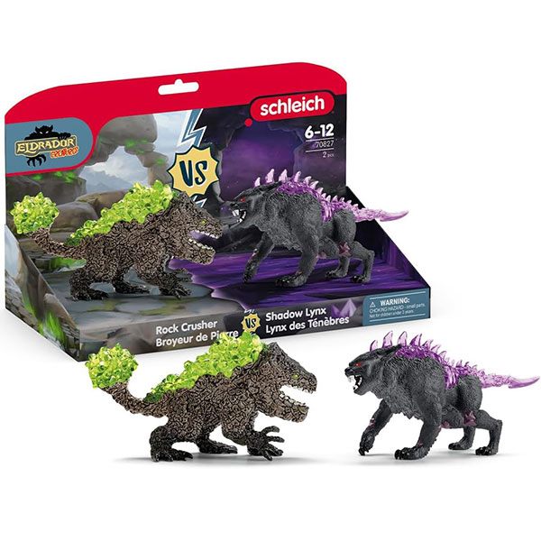 Schleich ELDRADOR CREATURES Shadow Lynx vs. Rock Crusher 70827 - ODDO igračke