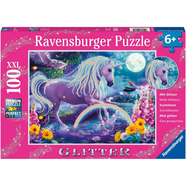 Ravensburger puzzle (slagalice) - 100XXL Jednorog gliter RA12980 - ODDO igračke