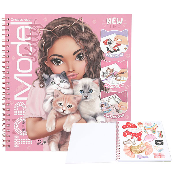Top Model bojanka sa stikerima Kitty DP0413038 - ODDO igračke