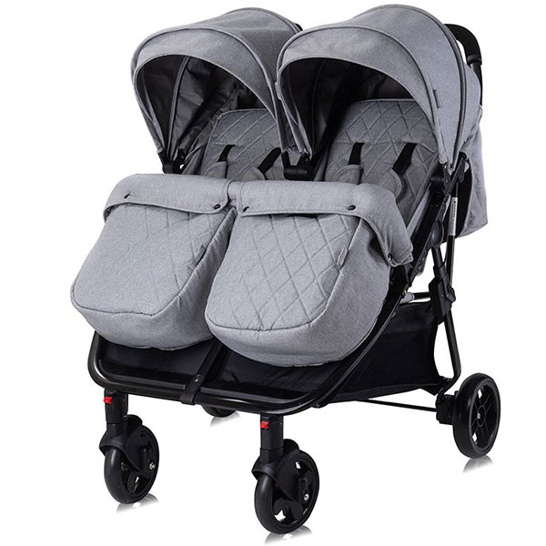 Lorelli Kolica za Blizance Duo + torba Cool Grey 10021542386 - ODDO igračke