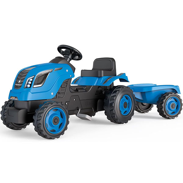 Traktor na pedale sa prikolicom Farmer XL Blue Smoby SM710129 - ODDO igračke