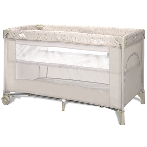 Lorelli prenosivi krevetac Carina 2 nivoa Beige Stars 10080672417 - ODDO igračke