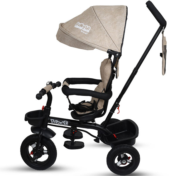 Tricikl sa ručkom Trepunti Beige Jungle 40010704 - ODDO igračke