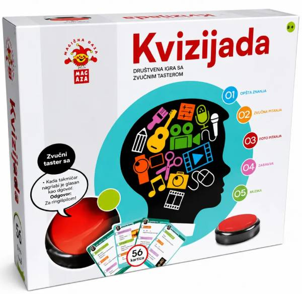 Drustvena igra SR Kvizijada 2 u 1 55792 - ODDO igračke