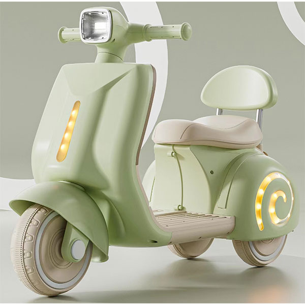 Motor Vespa na akumulator skuter 6v led MB0119 zelena boja 719091Z - ODDO igračke