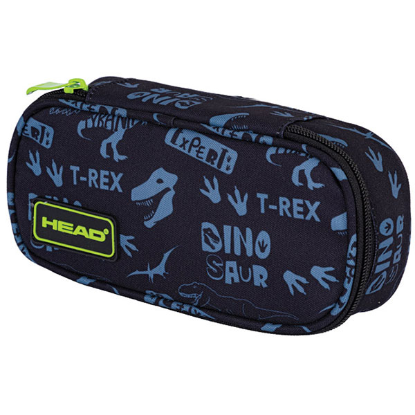 Pernica prazna ovalna 1zip 1 preklop AC6 Tyrannosaurus 24.Head crno-siva 503024025 - ODDO igračke