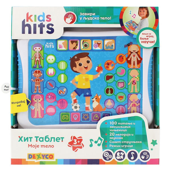 Kids Hits Tablet Moje Telo KH1007 - ODDO igračke