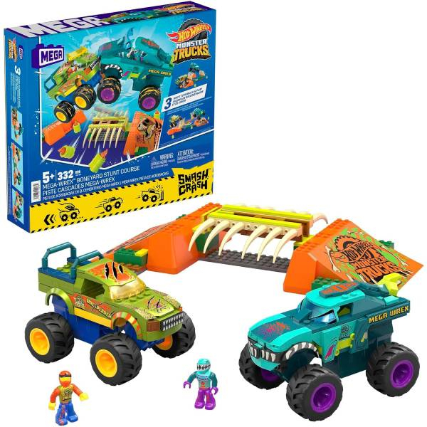 Hot Wheels Mega konstruktor Smash & Crash 332pcs HKF89 - ODDO igračke