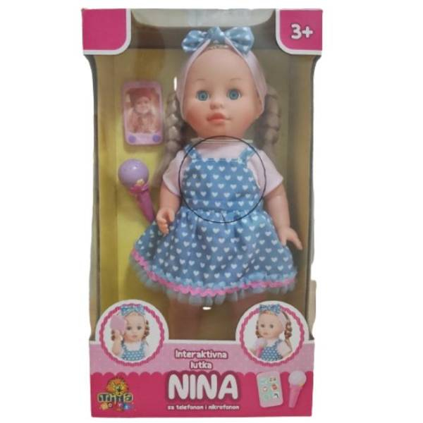 Interaktivna lutka Nina sa telefonom i mikrofonom 11/71532 - ODDO igračke