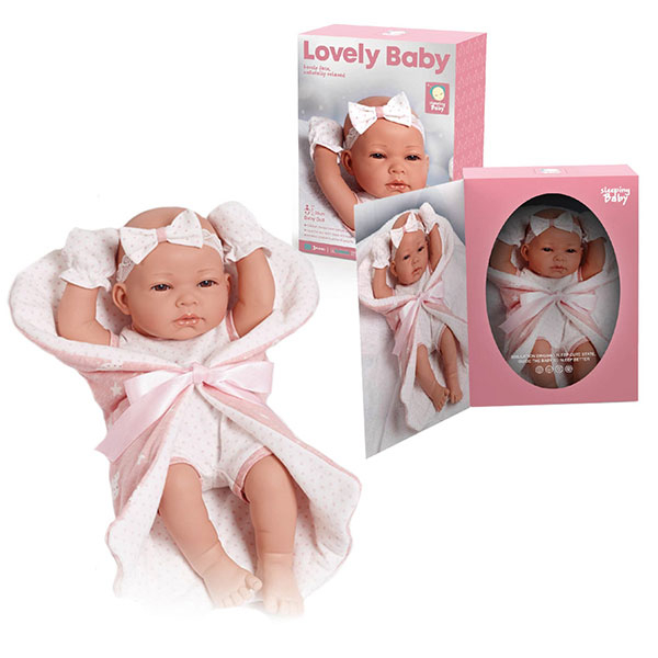 Lutka Lovely Baby 38cm roze 1042395 - ODDO igračke