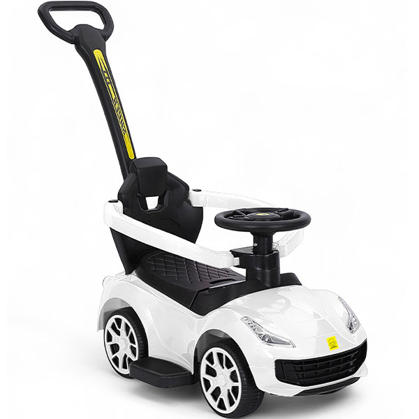 Guralica za decu sa ručkom Happy Rider BBO 608WHITE - ODDO igračke