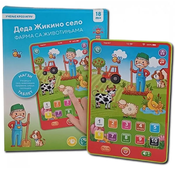 Edukativni tablet Deda Žikina farma YS2602WE - ODDO igračke