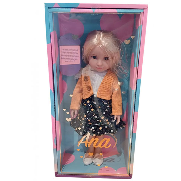 Lutka Ana SR u poklon kutiji i narandžastom džemperu 38cm 69001-13 - ODDO igračke