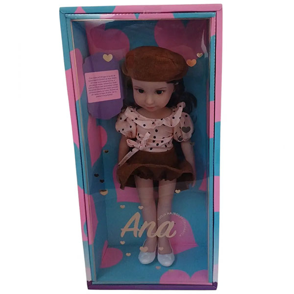 Lutka Ana SR u poklon kutiji sa beretkom i roze bluzom 38cm 69001-11 - ODDO igračke