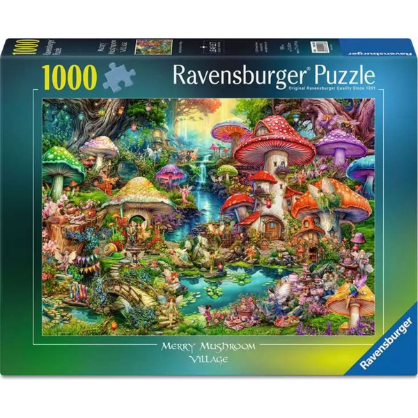 Ravensburger puzzle (slagalice) - 1000pcs Srećno selo pečuraka RA12001258 - ODDO igračke